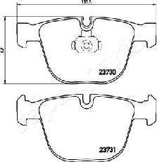 Japanparts PP-0109AF - Piduriklotsi komplekt,ketaspidur onlydrive.pro