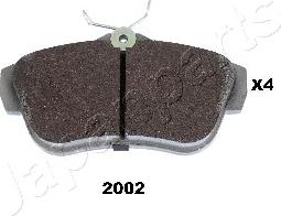 Japanparts PP-2002AF - Brake Pad Set, disc brake onlydrive.pro