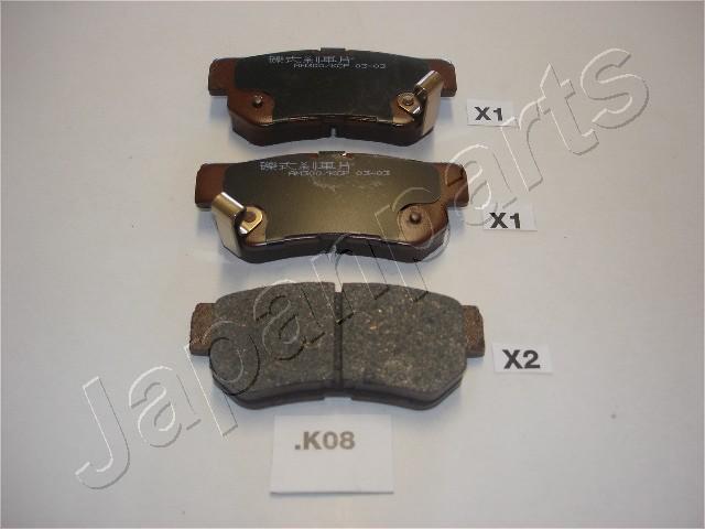 Japanparts PP-K08AF - Brake Pad Set, disc brake onlydrive.pro