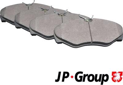 JP Group 1263601910 - Тормозные колодки, дисковые, комплект onlydrive.pro