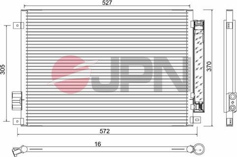 JPN 60C9099-JPN - Condenser, air conditioning onlydrive.pro
