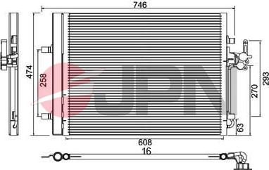 JPN 60C9096-JPN - Condenser, air conditioning onlydrive.pro