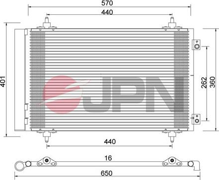JPN 60C9093-JPN - Condenser, air conditioning onlydrive.pro