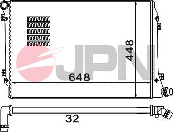 JPN 60C9062-JPN - Radiaator,mootorijahutus onlydrive.pro