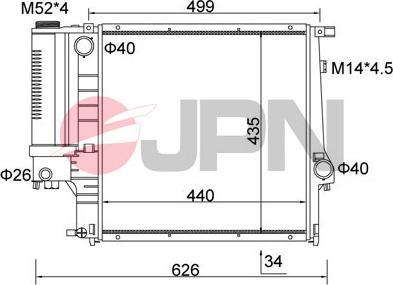 JPN 60C9006-JPN - Radiators, Motora dzesēšanas sistēma onlydrive.pro