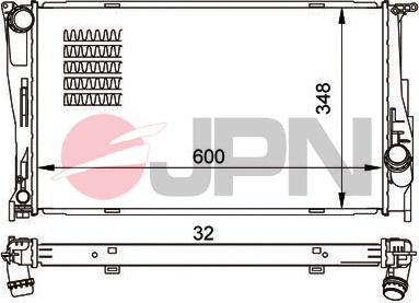 JPN 60C9008-JPN - Jäähdytin,moottorin jäähdytys onlydrive.pro