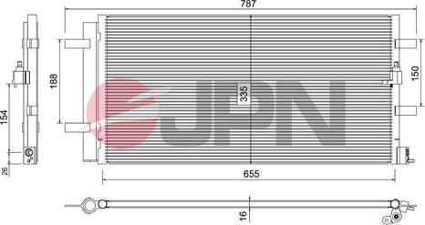 JPN 60C9080-JPN - Condenser, air conditioning onlydrive.pro