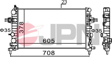 JPN 60C9034-JPN - Jäähdytin,moottorin jäähdytys onlydrive.pro