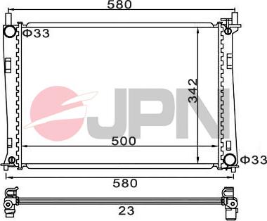 JPN 60C9026-JPN - Radiaator,mootorijahutus onlydrive.pro