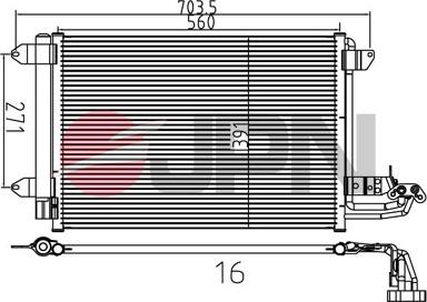 JPN 60C9140-JPN - Condenser, air conditioning onlydrive.pro