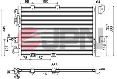 JPN 60C9115-JPN - Condenser, air conditioning onlydrive.pro