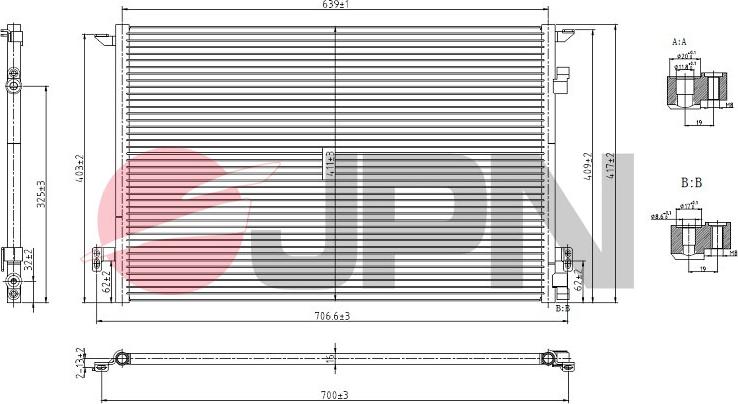 JPN 60C9116-JPN - Condenser, air conditioning onlydrive.pro