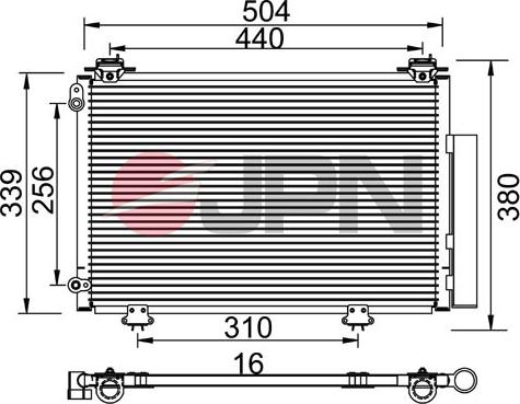 JPN 60C9135-JPN - Condenser, air conditioning onlydrive.pro