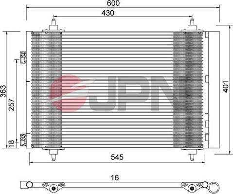 JPN 60C9123-JPN - Condenser, air conditioning onlydrive.pro