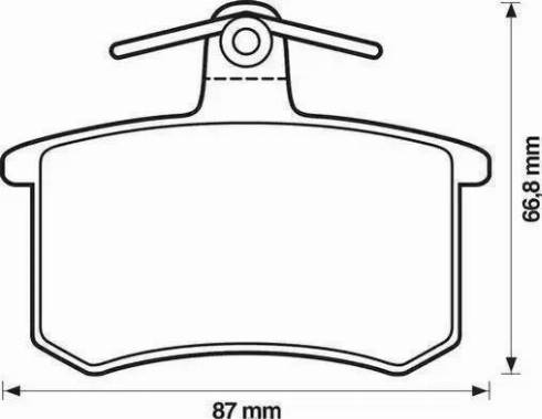 TRW GDB1050 - Brake Pad Set, disc brake onlydrive.pro