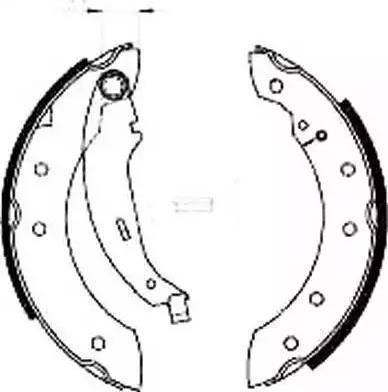 TRW GS8605 - Brake Shoe Set onlydrive.pro