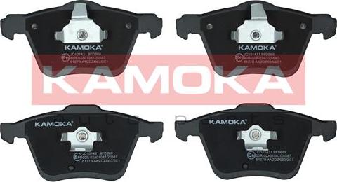 Kamoka JQ101431 - Тормозные колодки, дисковые, комплект onlydrive.pro