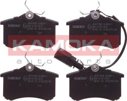 Kamoka JQ1011083 - Тормозные колодки, дисковые, комплект onlydrive.pro