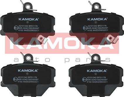 Kamoka JQ101342 - Тормозные колодки, дисковые, комплект onlydrive.pro