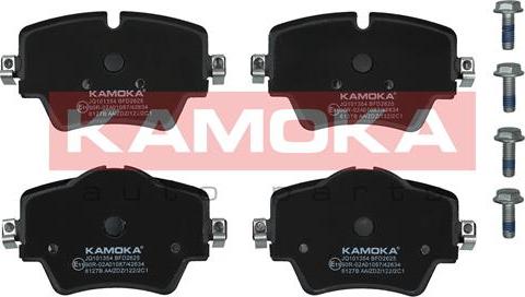 Kamoka JQ101354 - Piduriklotsi komplekt,ketaspidur onlydrive.pro