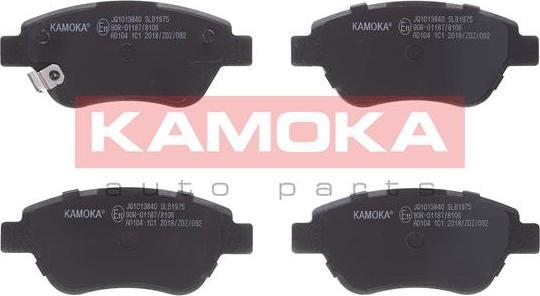 Kamoka JQ1013840 - Тормозные колодки, дисковые, комплект onlydrive.pro