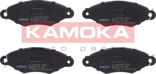 Kamoka JQ1013206 - Тормозные колодки, дисковые, комплект onlydrive.pro