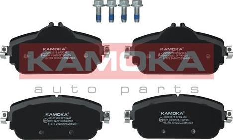 Kamoka JQ101376 - Тормозные колодки, дисковые, комплект onlydrive.pro