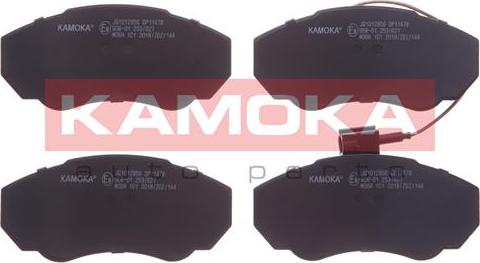 Kamoka JQ1012956 - Тормозные колодки, дисковые, комплект onlydrive.pro