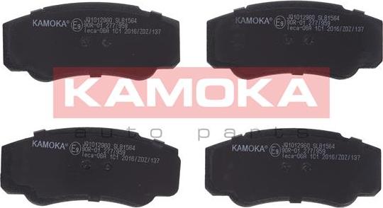 Kamoka JQ1012960 - Тормозные колодки, дисковые, комплект onlydrive.pro