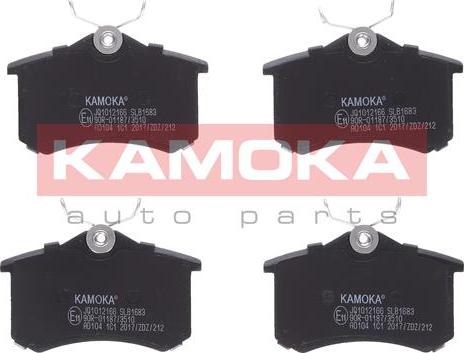 Kamoka JQ1012166 - Brake Pad Set, disc brake onlydrive.pro