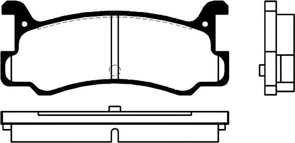 Japanparts JPP-303AF - Brake Pad Set, disc brake onlydrive.pro