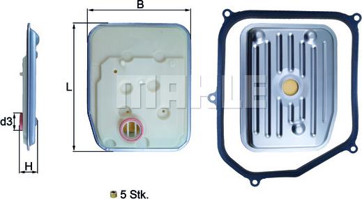 KNECHT HX 147KIT - Hidrofiltrs, Automātiskā pārnesumkārba onlydrive.pro