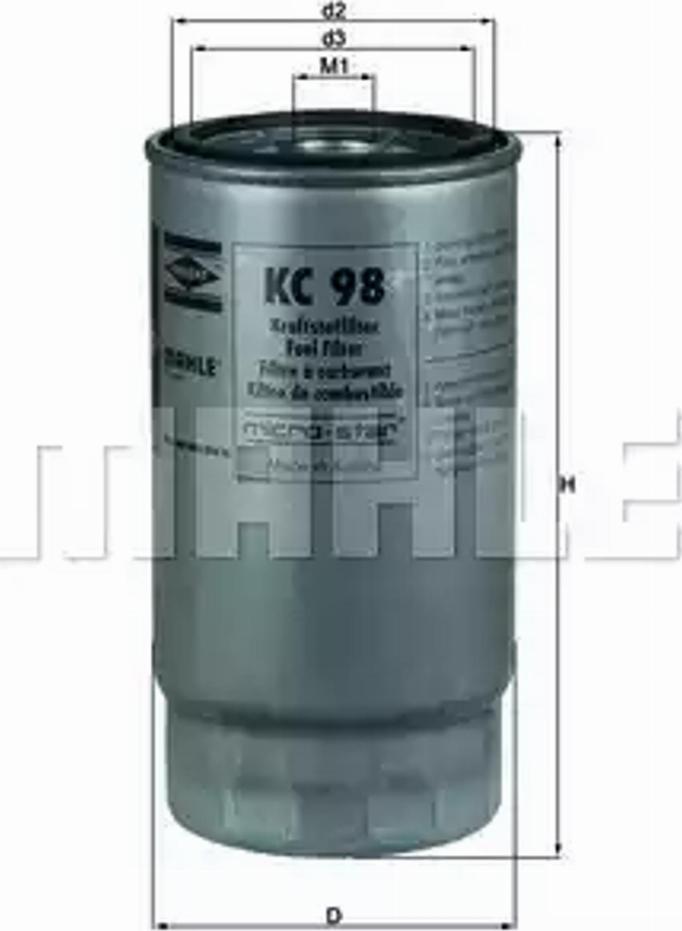 KNECHT KC 98 - Fuel filter onlydrive.pro