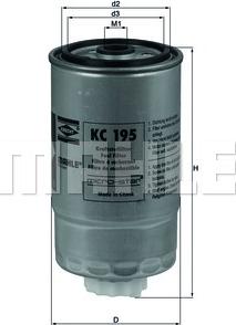 KNECHT KC 195 - Fuel filter onlydrive.pro