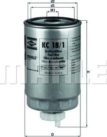 KNECHT KC 18/1 - Fuel filter onlydrive.pro