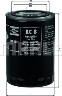 KNECHT KC 8 - Kütusefilter onlydrive.pro