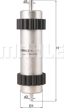 KNECHT KL 915 - Fuel filter onlydrive.pro