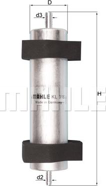 KNECHT KL 916 - Fuel filter onlydrive.pro