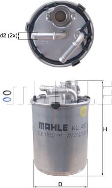 KNECHT KL 497D - Fuel filter onlydrive.pro