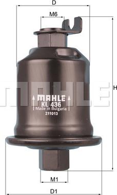 KNECHT KL 436 - Fuel filter onlydrive.pro