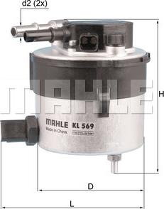 KNECHT KL 569 - Fuel filter onlydrive.pro