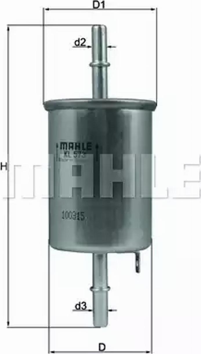 KNECHT KL 573 - Fuel filter onlydrive.pro