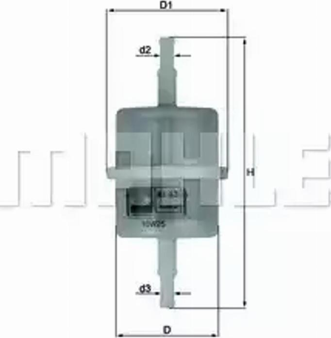 KNECHT KL 63 OF - Топливный фильтр onlydrive.pro