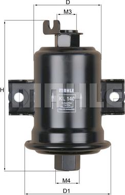 KNECHT KL 140 - Kütusefilter onlydrive.pro