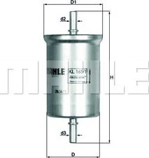 KNECHT KL 165/1 - Fuel filter onlydrive.pro