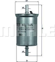 KNECHT KL 165 - Fuel filter onlydrive.pro