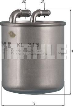 KNECHT KL 313 - Fuel filter onlydrive.pro