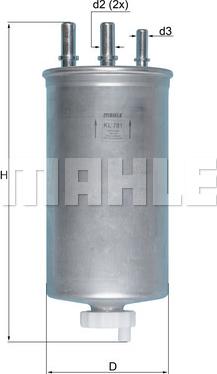 KNECHT KL 781 - Fuel filter onlydrive.pro