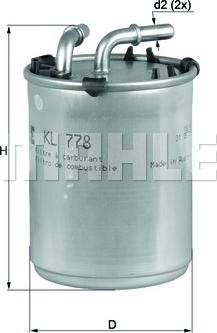 KNECHT KL 778 - Fuel filter onlydrive.pro