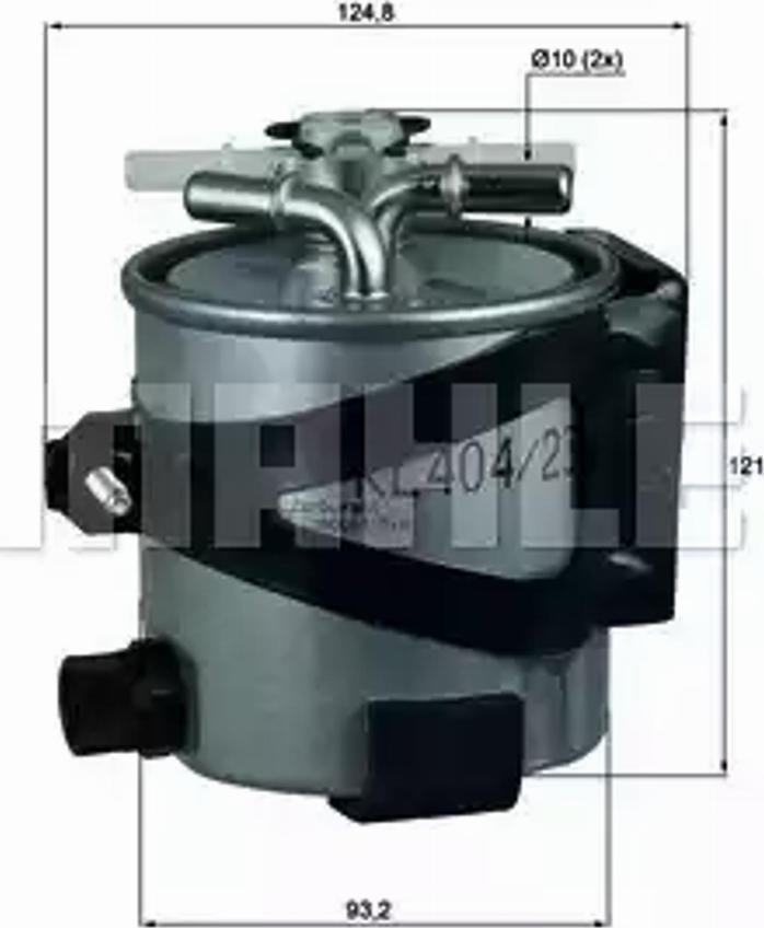 KNECHT KLH 44/22 - Fuel filter onlydrive.pro